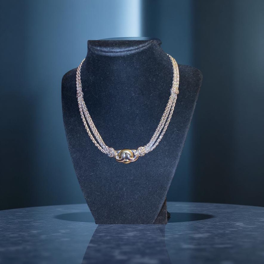 John Medeiros 18k Gold & Sterling Silver Necklace FIRM